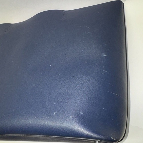 KATE SPADE Zibbi Medium Cow Hide Tote SOLO in Navy Blue USED - Picture 7 of 10